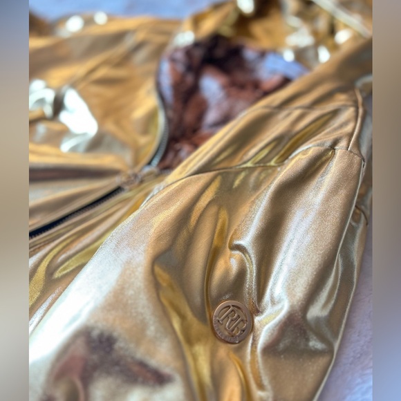 Sport Goddess Alert!Luxurious Brand New Sport Gold Jacket Made in Italy Size L - Picture 11 of 16